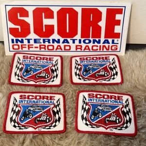 Vintage SCORE International Retro Racing Patch Authentic Gearhead Jacket Patch